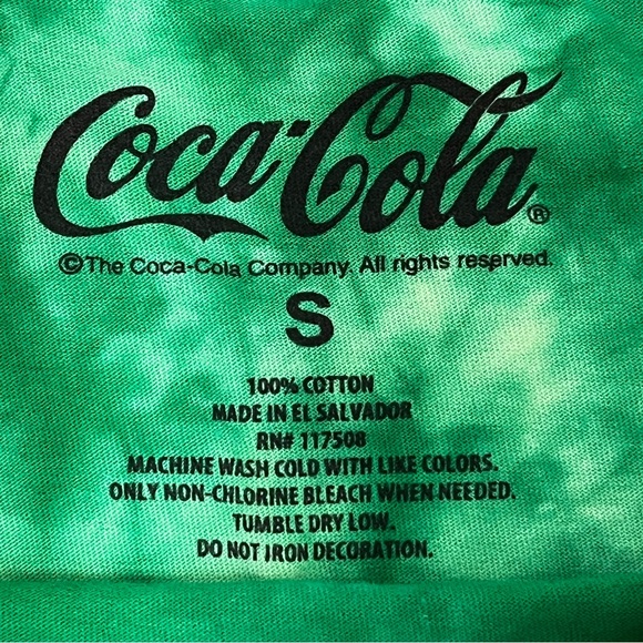 Sprite Women’s Green Tie Dye T Shirt By Coca Cola Size Small - Picture 2 of 2